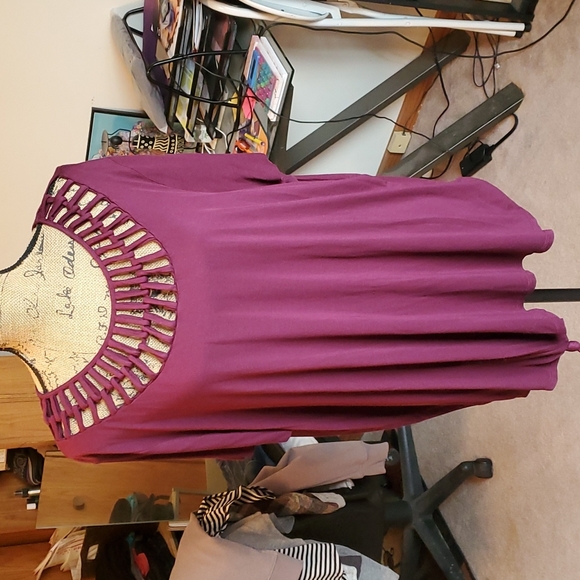 Maurices plum colored blouse size 3X - Picture 2 of 11